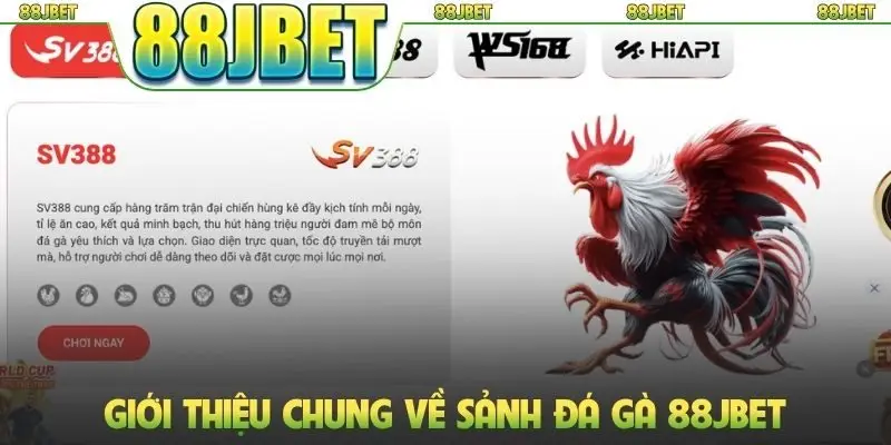 Đá gà 88jbet 1 Giới thiệu chung về sảnh đá gà 88JBET